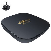 V88 미니 소형 홈 시어터 미디어 플레이어 8K h 2.4G 와이파이 안드로이드 12 TV 박스 셋톱 Allwinner H3 쿼드 코어, 09 UK Plug-8GB-128GB