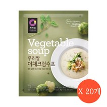 청정원 우리쌀 야채 크림수프 60g, 20개