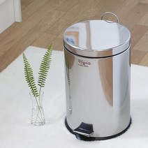 키친플라워 페달휴지통 사무실 화장실 휴지통, (키친플라워)페달휴지통12L