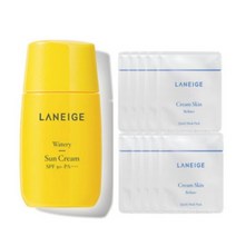 라네즈워터리선크림SPF50+PA++++50ml+크림스킨퀵마스크팩X10, 1set