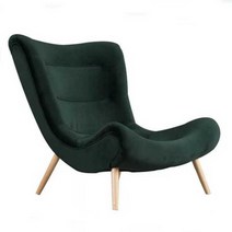 달팽이소파 고급 가죽 안락 독서의자 덴마크 감성, 2.스카이블루