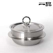 키친아트 일품 엠보 논스틱 5중코팅 인덕션가마솥 솥단지 스테인레스가마솥 미니솥 영양밥솥, 16cm