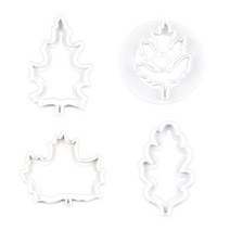 쿠키틀 잎 베이킹 쿠키 런 메이플 리프 금형 비스킷 커터 금형 주방 액세서리 도구 4 개, 1.4pcs