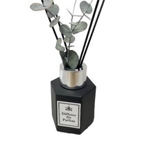 헥타곤 50ml 차량용 디퓨져 용기 블랙 디퓨저 유리 공병, 1개