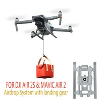 Dji 호환 Mavic Air 2/Air 2S 드론 에어드롭 시스템 결혼식 장치 디스펜서 던지는 운송 랜딩 기어 포함