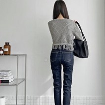 옷자락 [옷자락] 여자 프린지 아가일 펀칭 보헤미안 가을 숏가디건