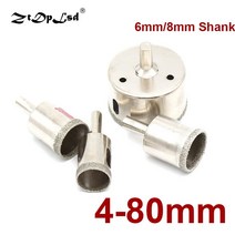 철판 니블러 금속 절단기 전동 커터 다이아몬드 코팅 드릴 비트 세트 68mm 생크 4mm-80mm 타일 대리석 유리 세라믹 구멍 톱 드릴링 파워 코어 105044, 22mm