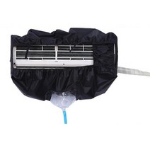 에어컨 청소 먼지 세척 커버 깨끗한 방수 pvc 보호 도구 가방 청소 에어컨, 검은색, 320x60cm