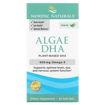 노르딕 네츄럴 프로페셔날 Nordic Naturals 해조류 DHA 250mg 소프트젤 60정, 1개