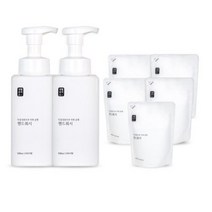 생활공작소 핸드워시 사과향 500ml x 2개 + 리필 400ml x 5개, 1세트