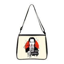 [피치파다] Wednesday Addams and Enid Handbag Gothic Girls Nevermore Academy Women Shoulder Bag Girl Sho, [02] 25CMX30CM, [11] yxbwednesday19