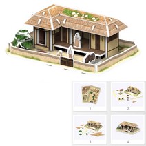 디오제이 3D입체퍼즐 초가집 입체조형물 3D입체퍼즐만들기