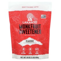 Lakanto 에리스리톨 나한과 감미료 클래식 454g16oz, 8.29 온스