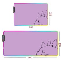 rgb 장패드 MRGLZY-대형 USB 게임 홈 마우스 패드 빛나는 RGB 램프 카와이 사무실 인터넷 카페 키보드, 11 400X900MM_02 Thickness 4MM