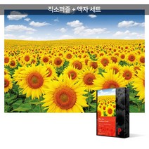 퍼즐피플 학산 명화 풍경 직소퍼즐 1014피스, 퍼즐유액 포함, 해바라기 1888 고흐 1000피스 액자포함(엔틱실버), 1014p