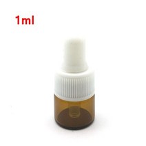 향수 오일 케이스 공병 어메니티 에센셜 에 대 한 20pcs 작은 앰버 병 샘플 항아리 작은 휴대용 1ml 유리 dropper 유리병, 흰색 모자가 달린 호박색