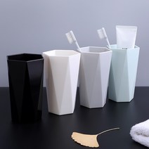 북유럽 색상별 양치 칫솔컵 욕실 주방 가정용 회사용 치과 인테리어, B) 블랙