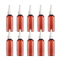 27리빙 다양한 소분 뾰족캡 공병, 갈색 공병 10ml 10개