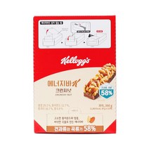 켈로그 에너지바K 크런치넛 30g 12개입/시리얼바 간식