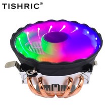 tishric rgb cpu processor 쿨러 x79 x99 for lga 2011 v3 1700 1151 1155 am4 am3 cpu 냉각 팬 4 히트 파이프 pwm 4p, LGA2011-x79-x99-e5, 하얀