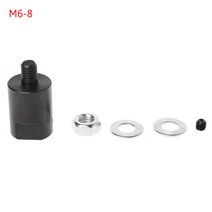 3.17/4/5/6/8mm 액슬 모터 샤프트 커플러 소매 톱날 커플 링 척 어댑터, M6-8