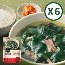 CJ제일제당 비비고 소고기 미역국 500g X 6개, 상세페이지 참조
