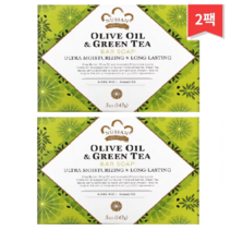 Nubian Heritage 올리브유 & 녹차 비누 5 oz (142 g), 2개