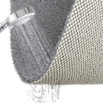 페타리지 미끄럼방지매트 욕실 욕조 화장실 코일형 욕실매트 대형 베란다 물빠짐매트 코일매트 발매트, 그레이(60x90)