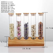 카페 커피 원두 유리 진열대 찻잎 샘플 디스플레이 커피콩 보관 유리병 다용도 생두 보관통, 5공 전시대