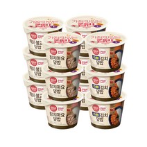 CJ 햇반 컵반 컵밥세트 직화불고기+치킨마요+스팸김치+참치마요 각 3개 총 12개