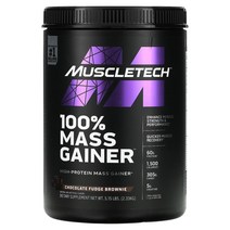 머슬테크 Mass Gainer 초콜렛 Fudge Brownie 2.33 kg, 제품상세정보참조, 상세참조
