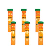 Holland & Barrett 홀랜드앤바렛 하이 스트랭스 발포 비타민 C & 아연 오렌지 Flavour 20 정 6개