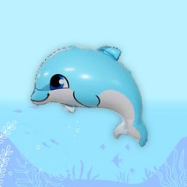 [예쁨주의지호] 스펀지 풍선 모음 / 바다풍선 / 물고기풍선 / 상어풍선 / 문어풍선 / 불가사리, SE_귀욤풍선_하늘 돌고래