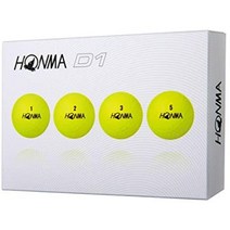 혼마 골프 HONMA 골프 공 D1, 옐로우, 이전 모델, 1 다스 12 개, 1개, 1개