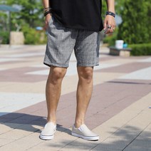 [루스코] 남자빅사이즈 반바지 패턴 밴딩 하프팬츠 MRSP001