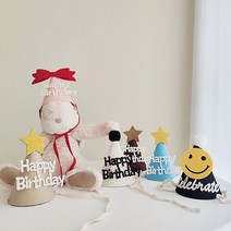 화예원 홈 파티 생일 고깔 모자, 블랙