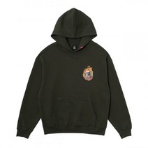 VOLCOM 스켈레톤 오버핏 후드 티셔츠 카키