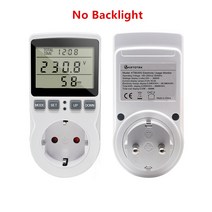 전류 전기계측기 테스터 검전기 전압 EU 플러그 AC 파워 미터 소켓 220V 디지털 전압계 전력계 소비 와트 에너지 전기 비용 분석기 모니터, 04 Model 1 No Backlight