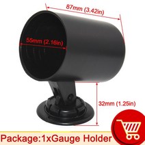 유면계 유량계 HD 디지털 터보 부스트 게이지 바 PSI 52mm 자동차 수온 측정기 오일 온도 오일 압력 게이지, 12 Gauge Cup