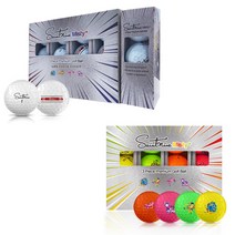 세인트나인 넥센 신형 미스티플러스 3피스 골프공 3 x 4종, 화이트, 1세트