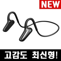 무선 골전도이어폰 넥밴드 오픈형 스포츠, 블루