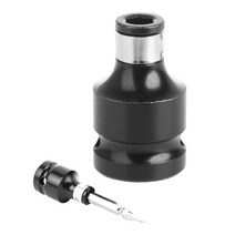 dcf887p2a 임팩드릴 1/2 "스퀘어 퀵 체인지 소켓 어댑터 렌치 1/4" 육각 섕크 드릴 척 변환 키트, 한개옵션0