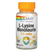 솔라레이 엘라이신 모노라우린 L라이신 60정 글리세릴모노라우레이트 l lysine monolaurin, 1개, 기본