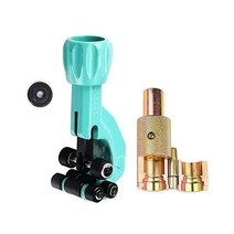 Friendship 파이프컷터 수도관 플렉시블관 제비 내기 2종세트 롤러커터 스테인레스 방활가공 파이프수리 보수공구세트(직경15.8mm), 01.지름 15.8mm