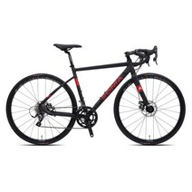 소니아 SR1600D 18단 디스크브레이크 고급 로드자전거, 블랙레드, 완조립, 400