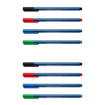 스테들러 437 트리플러스 삼각볼펜 F M, M 블랙