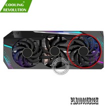 그래픽 카드 팬 PLD10015B12H DC12V 0.55A 4Pin for Gigabyte AORUS GeForce RTX 3080 RTX 3090 XTREME, 왼쪽 팬, 04 Right fan