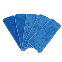 Haoun 5 Pcs Laminate Hardwood Floor Mop Microfiber Cleaning Pad Replacement Washable (Blue) null, 1, Blue