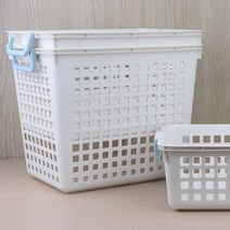 대형 바스켓 바구니 식자재 납품 장난감 인형 신발 정리 기숙사 모텔 어린이집 유치원 리조트, 화이트-소