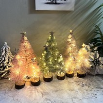 반짝별 미니 트리 장식품 핑크트리 보라트리 LED등 무료증정 크리스마스 장식품 테이블 트리 겨울 연말장식소품, 퍼플